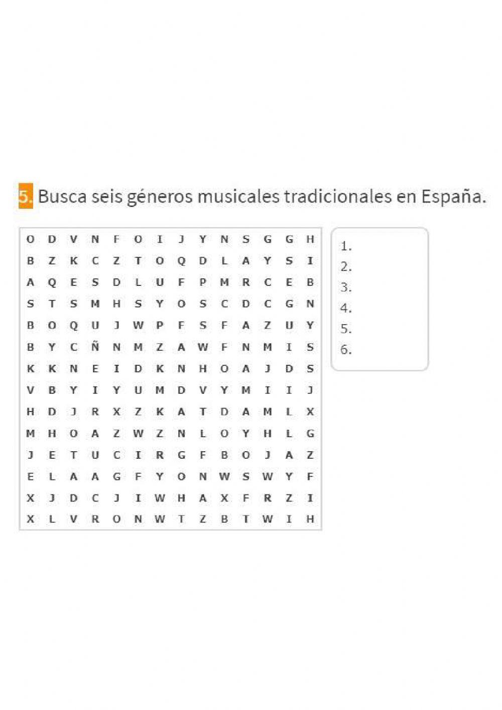Géneros musicales tradicionales de España