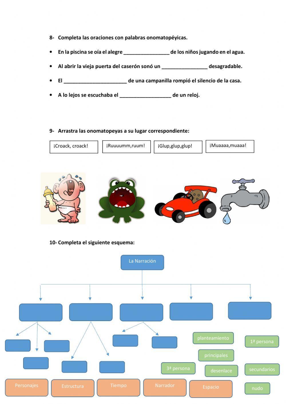 Autoevaluación tema 8Lengua castellana