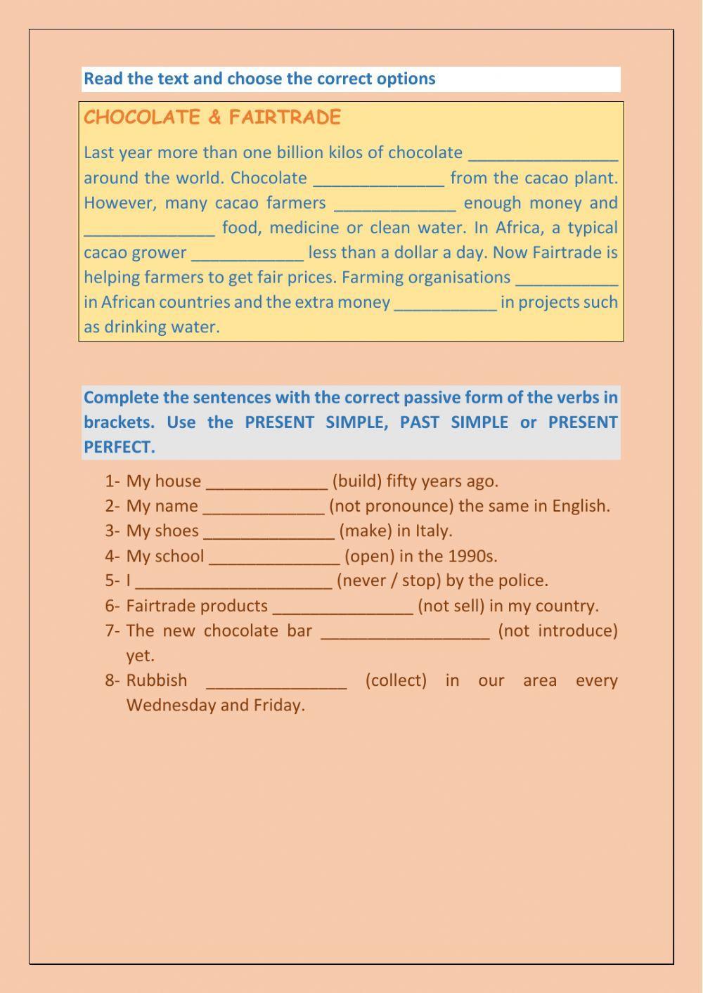 Active and Passive Voice