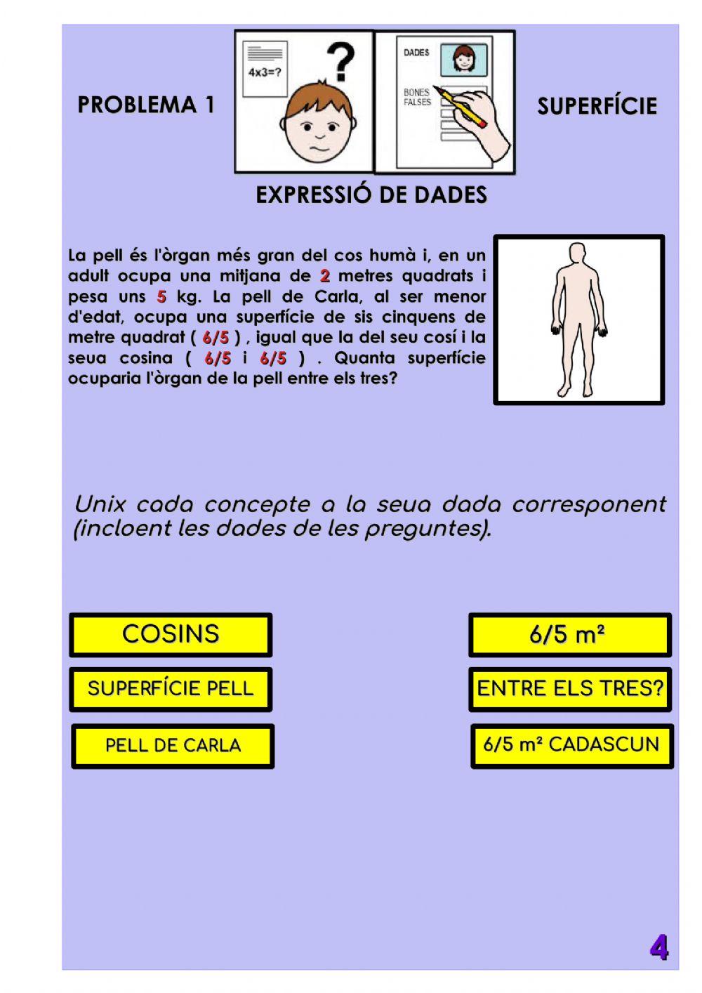 Problemes unitats de superfície
