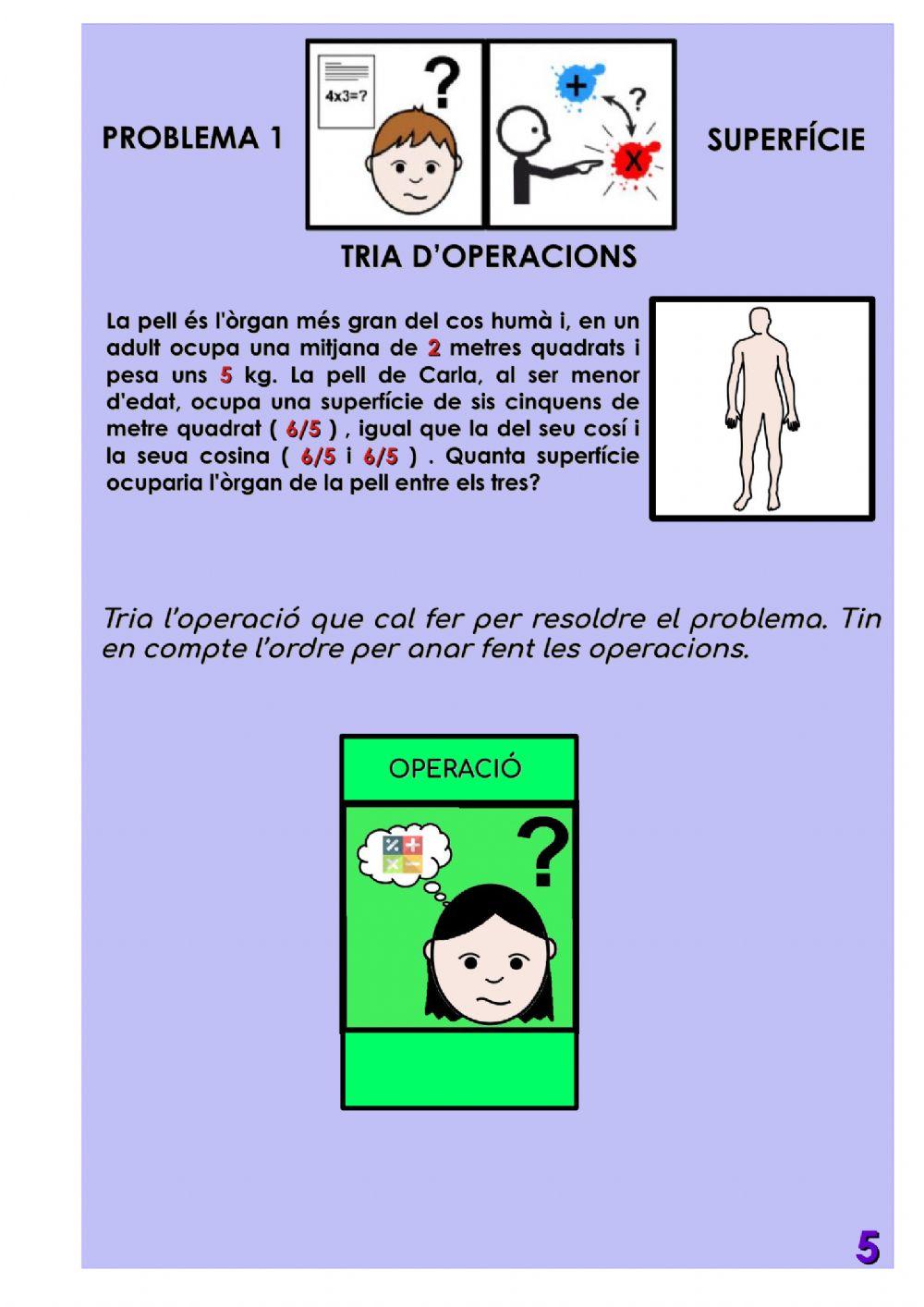 Problemes unitats de superfície