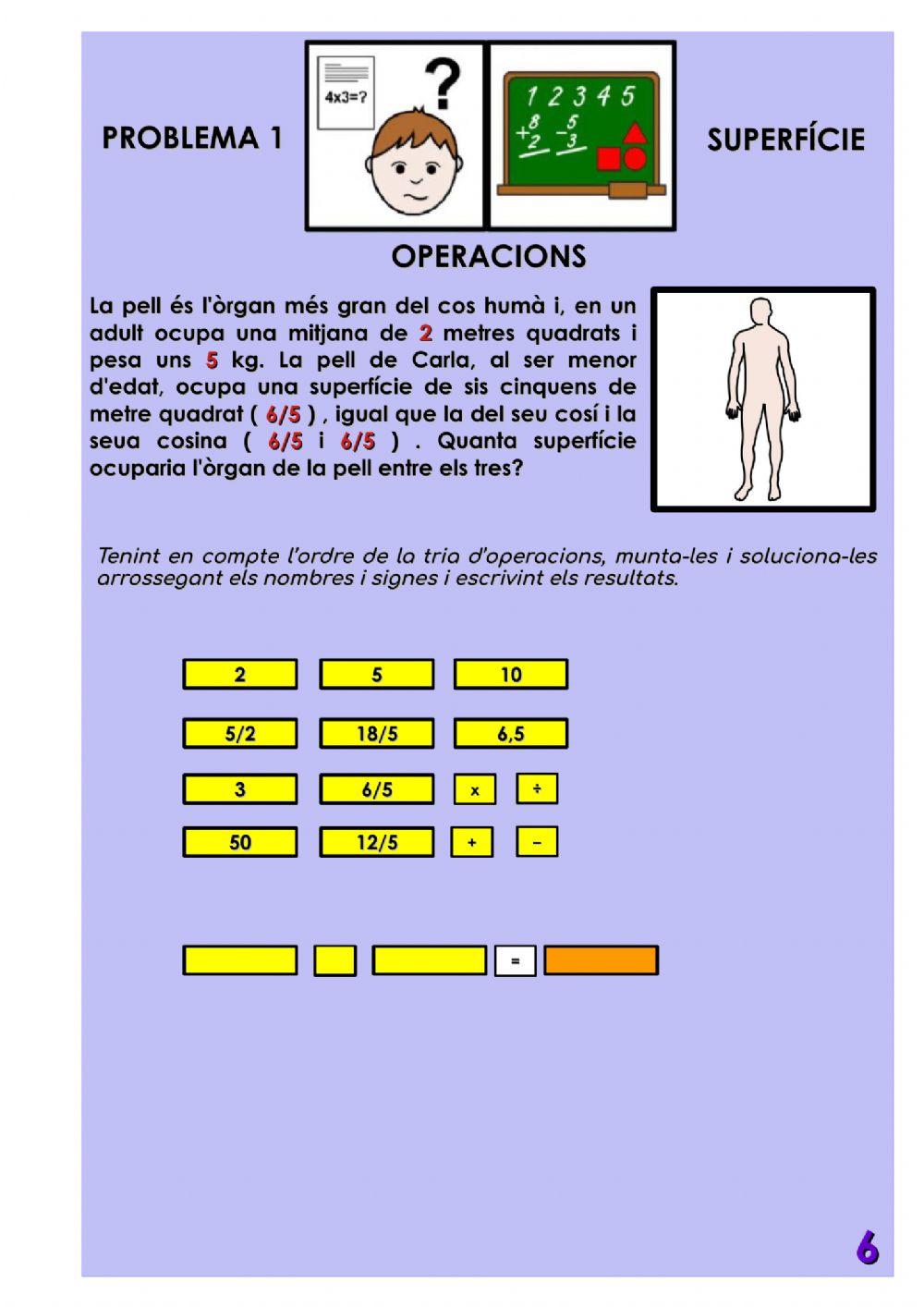 Problemes unitats de superfície