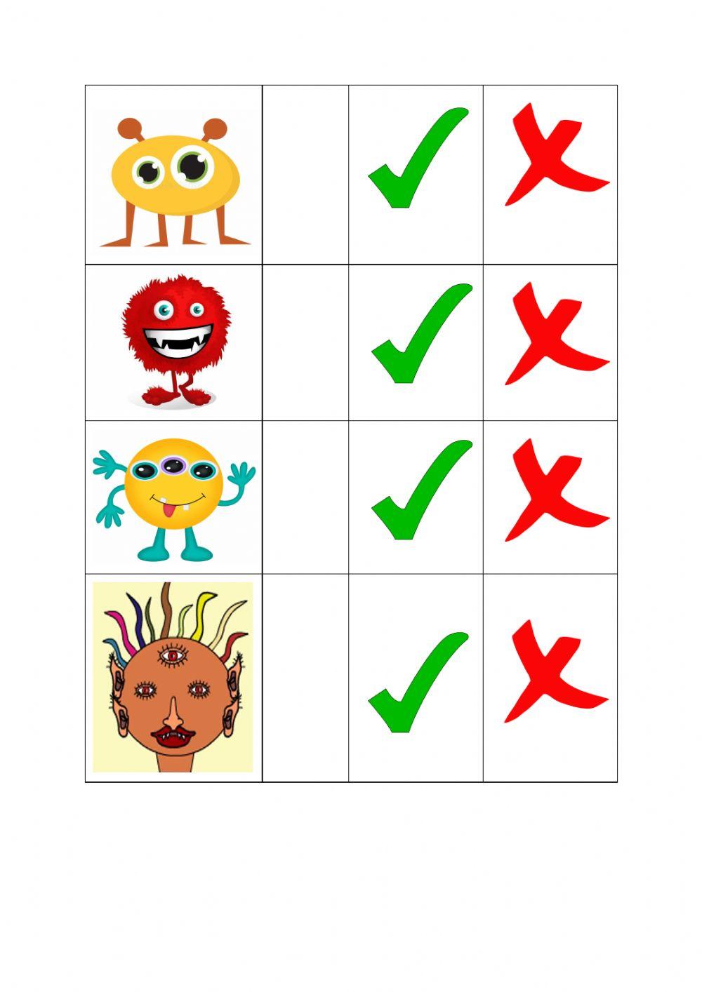 Monsters - body parts