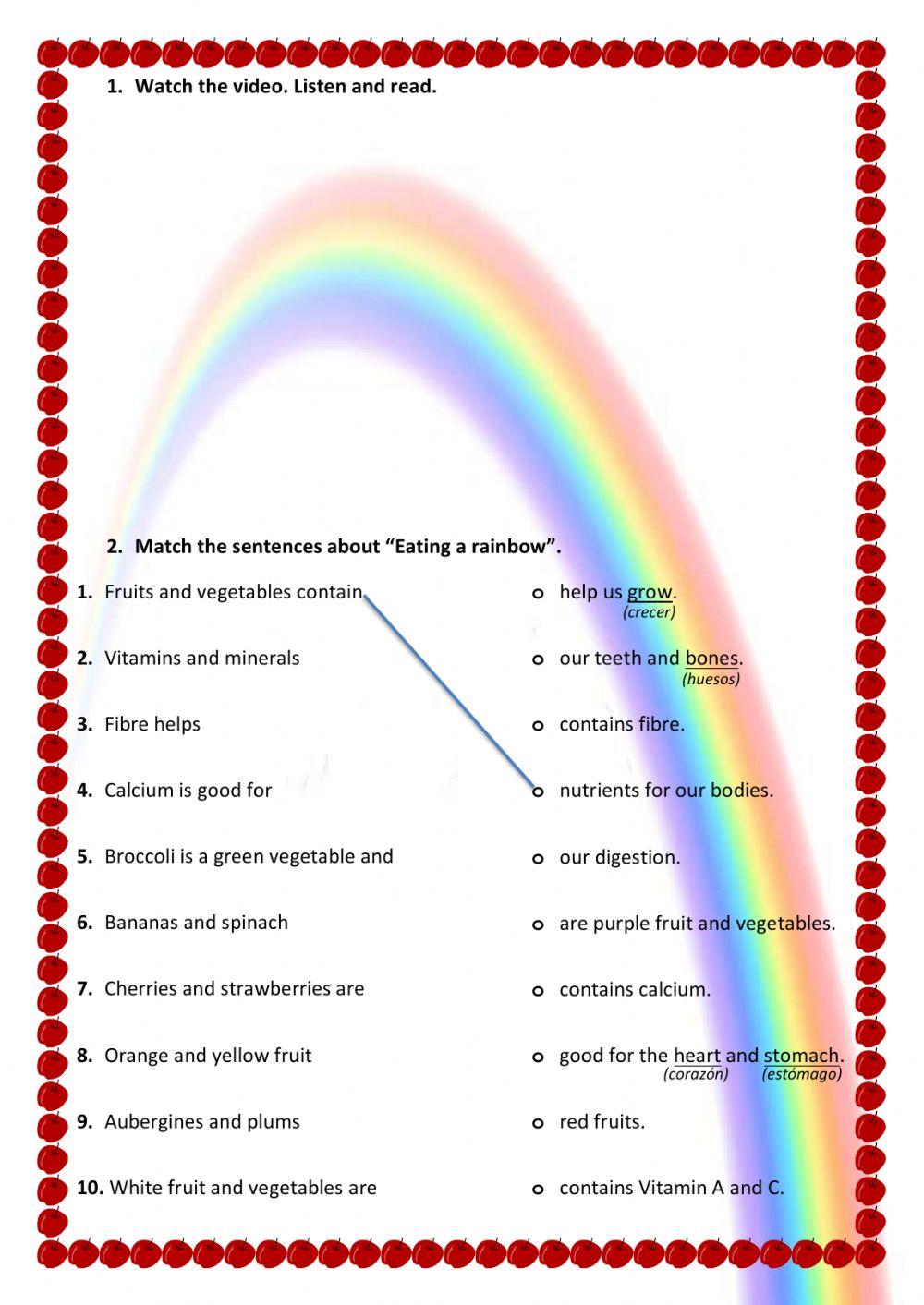 Eating a rainbow