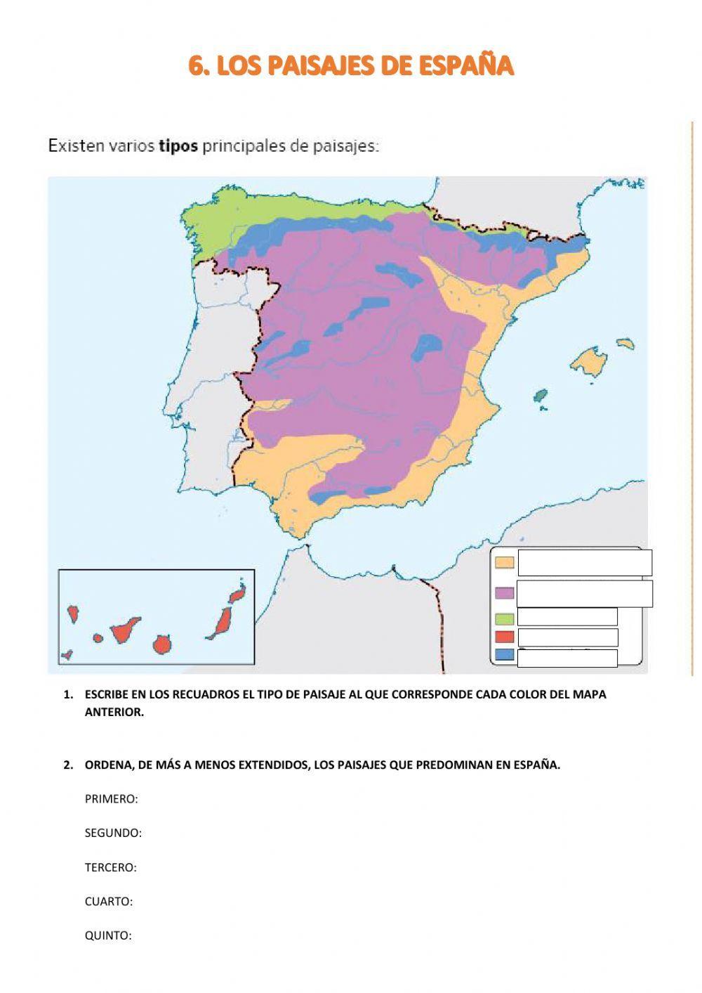 Los paisajes de España