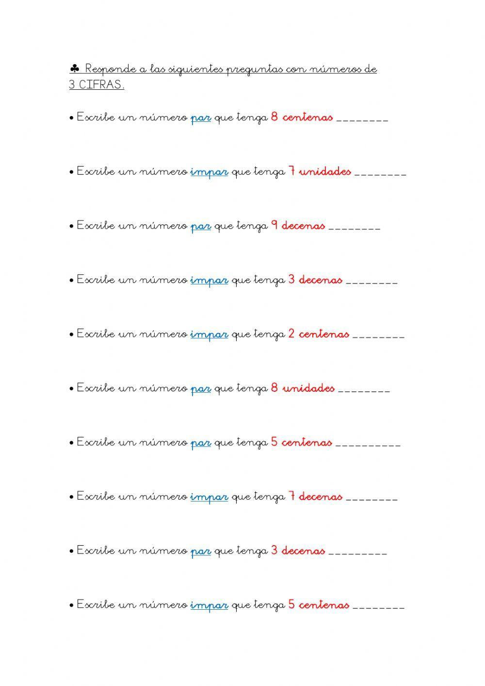 Números pares e impares