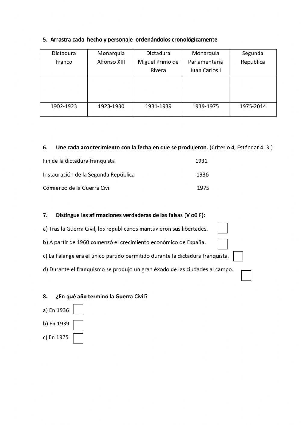 La españa del siglo xx