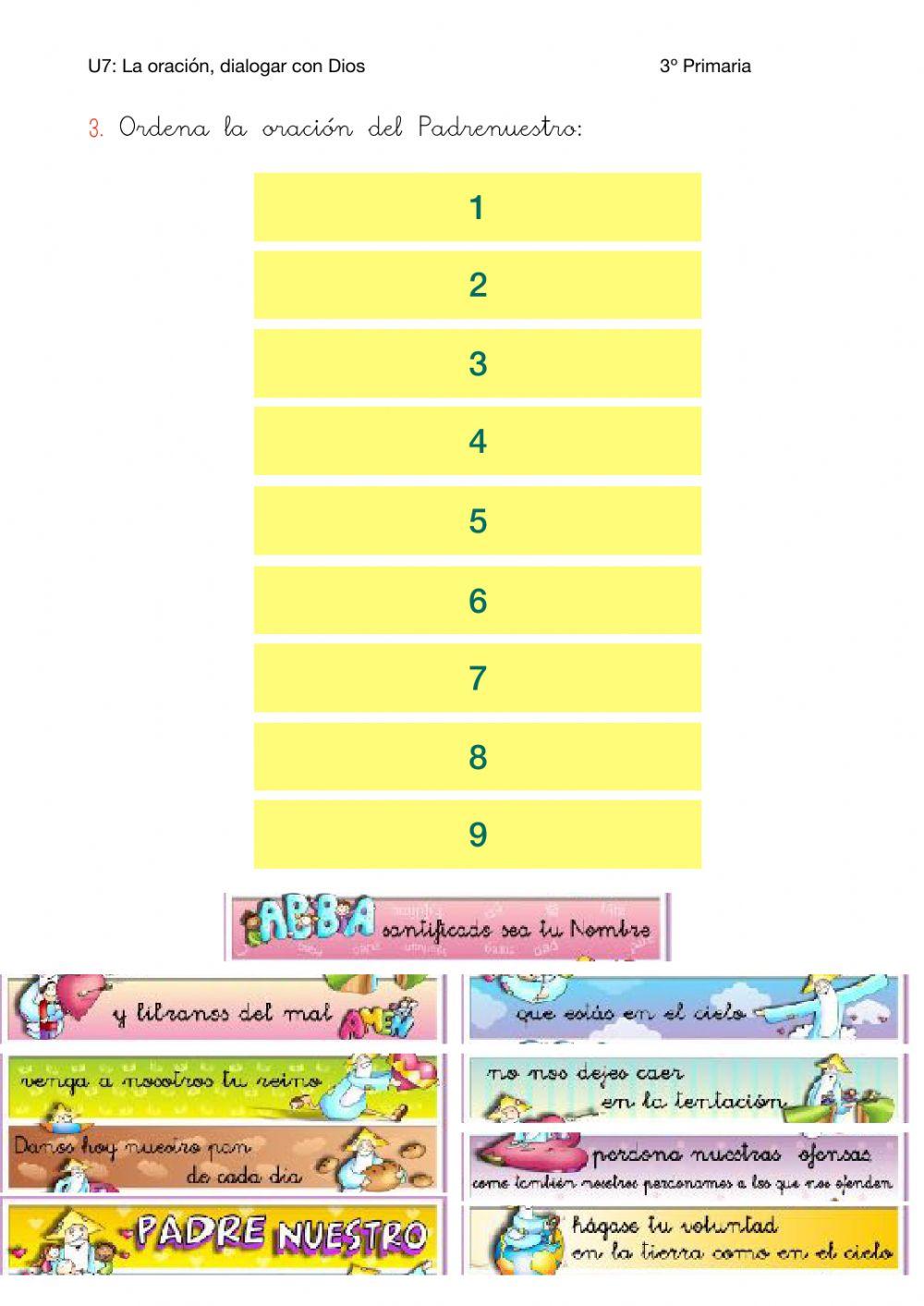 La oración, hablar on Dios.