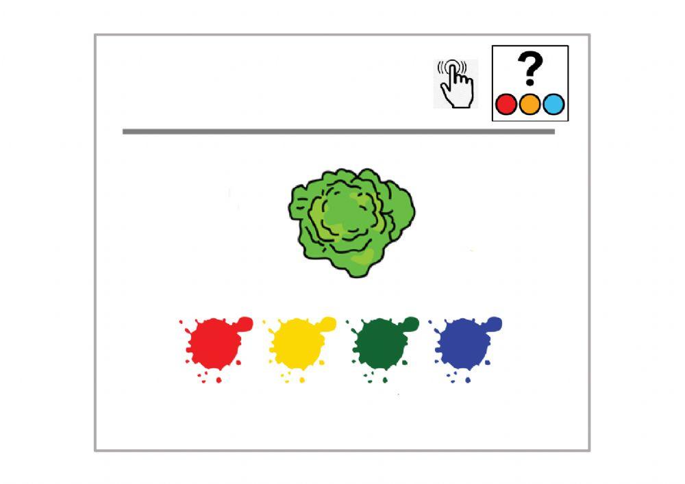 ¿De qué color es la verdura?