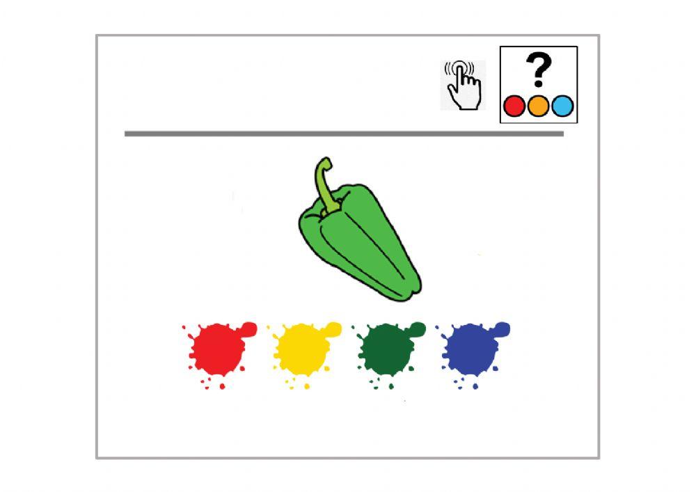 ¿De qué color es la verdura?