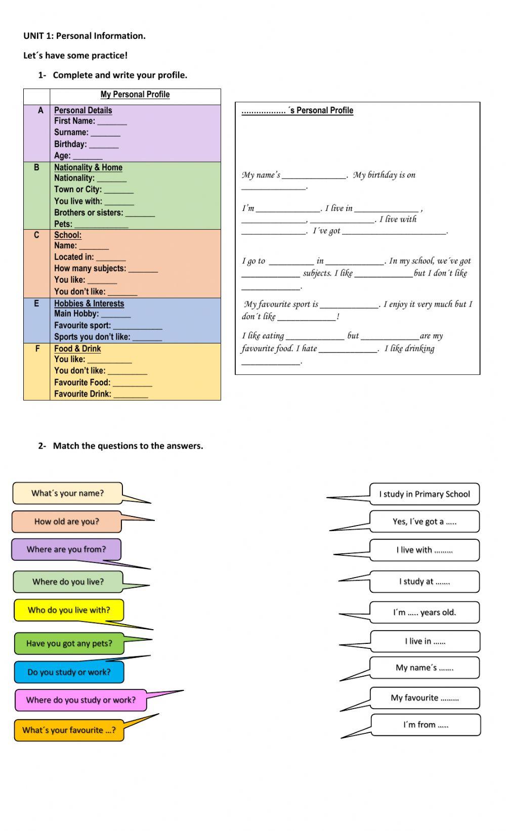 Personal Information