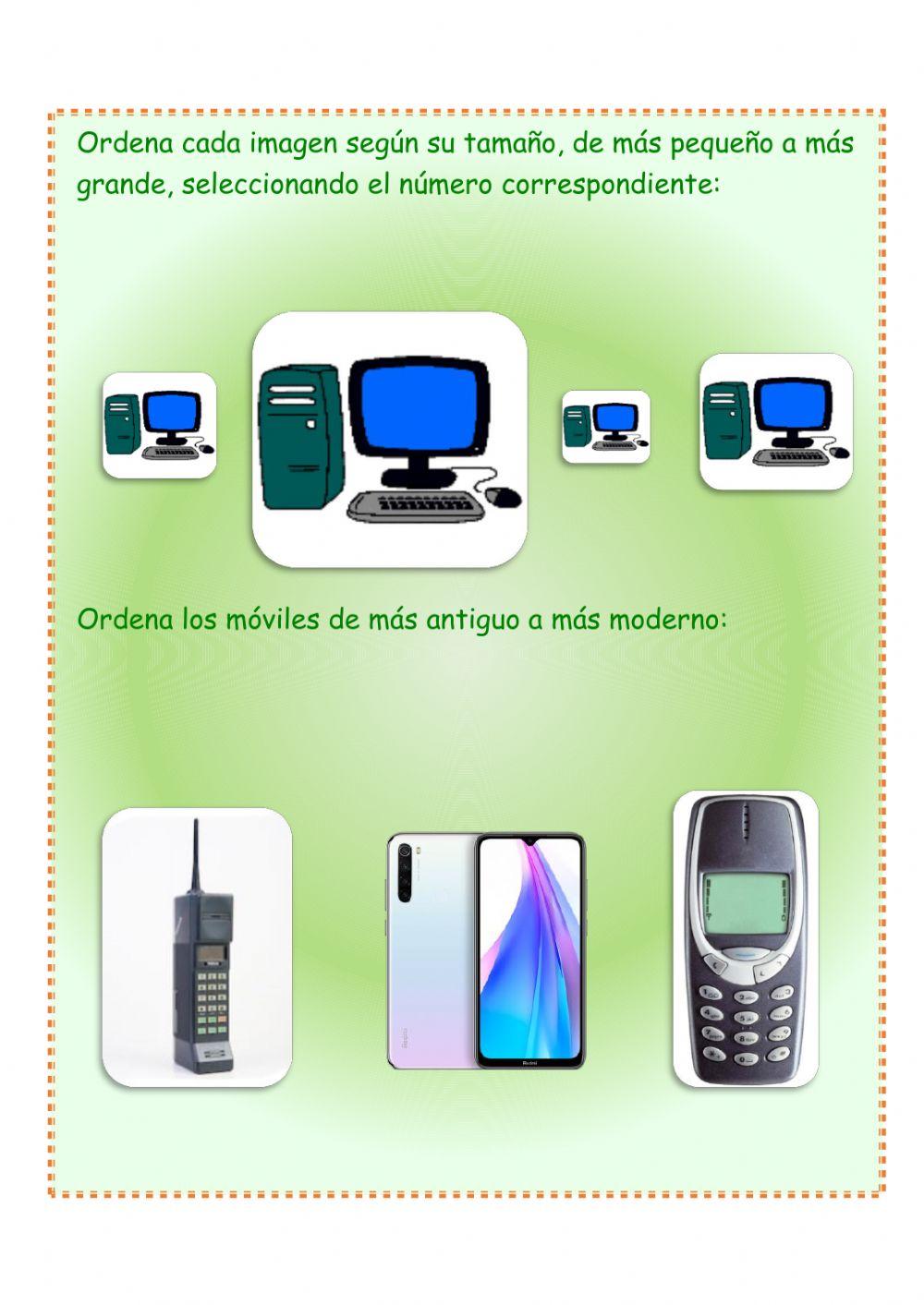 Ordena las imágenes por tamaño