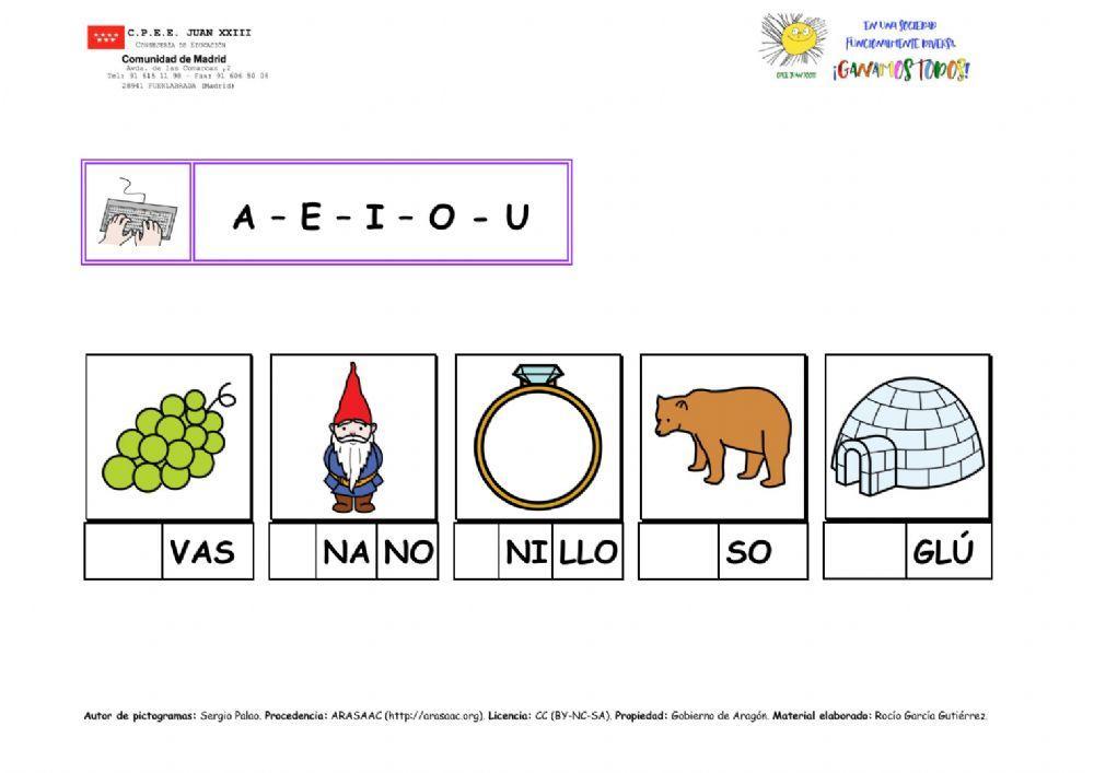 Lectoescritura -vocales-