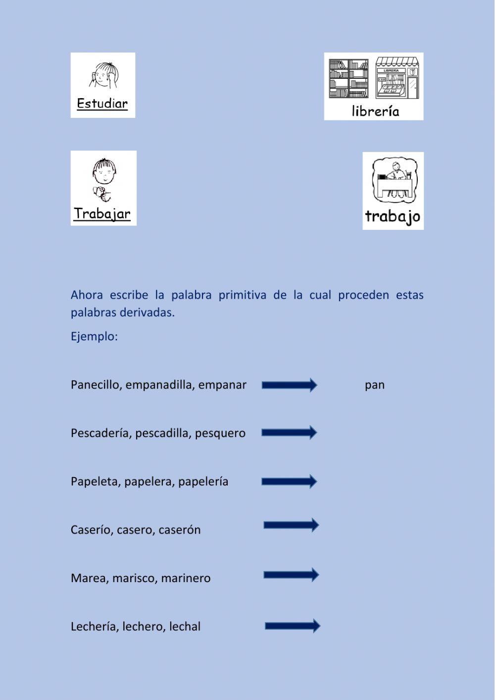 Familias de palabras