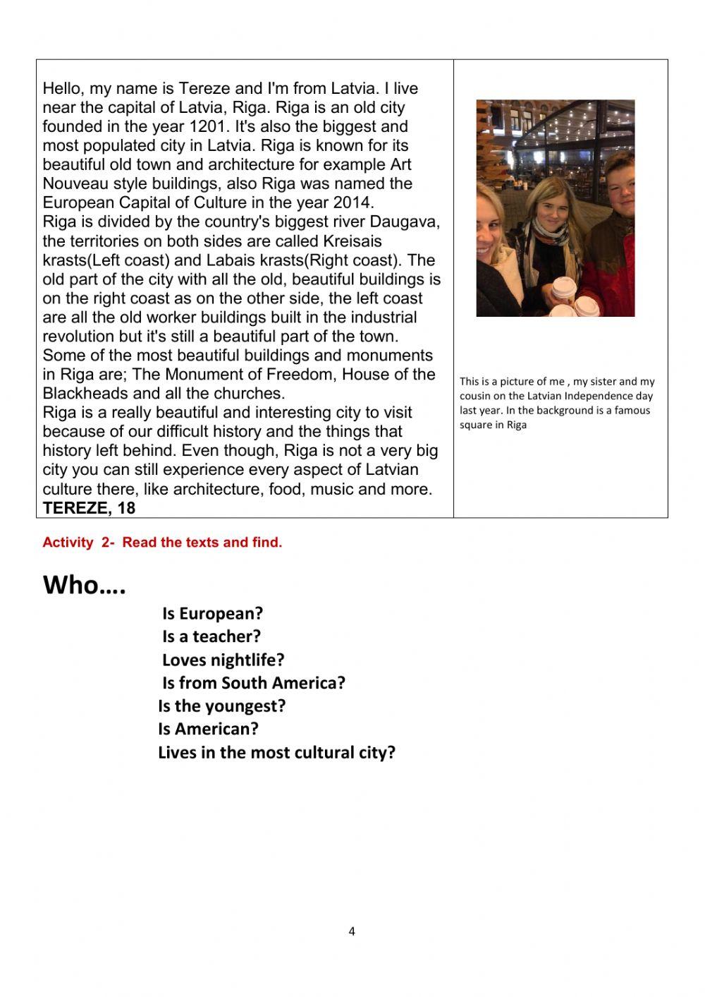 Unit 2 Places I would like to visit