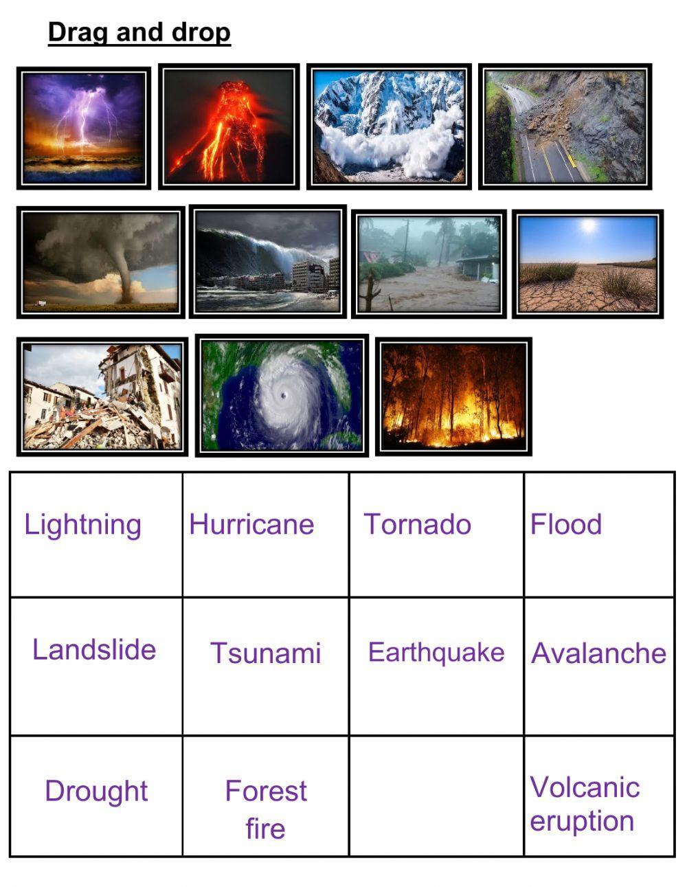 Natural disasters