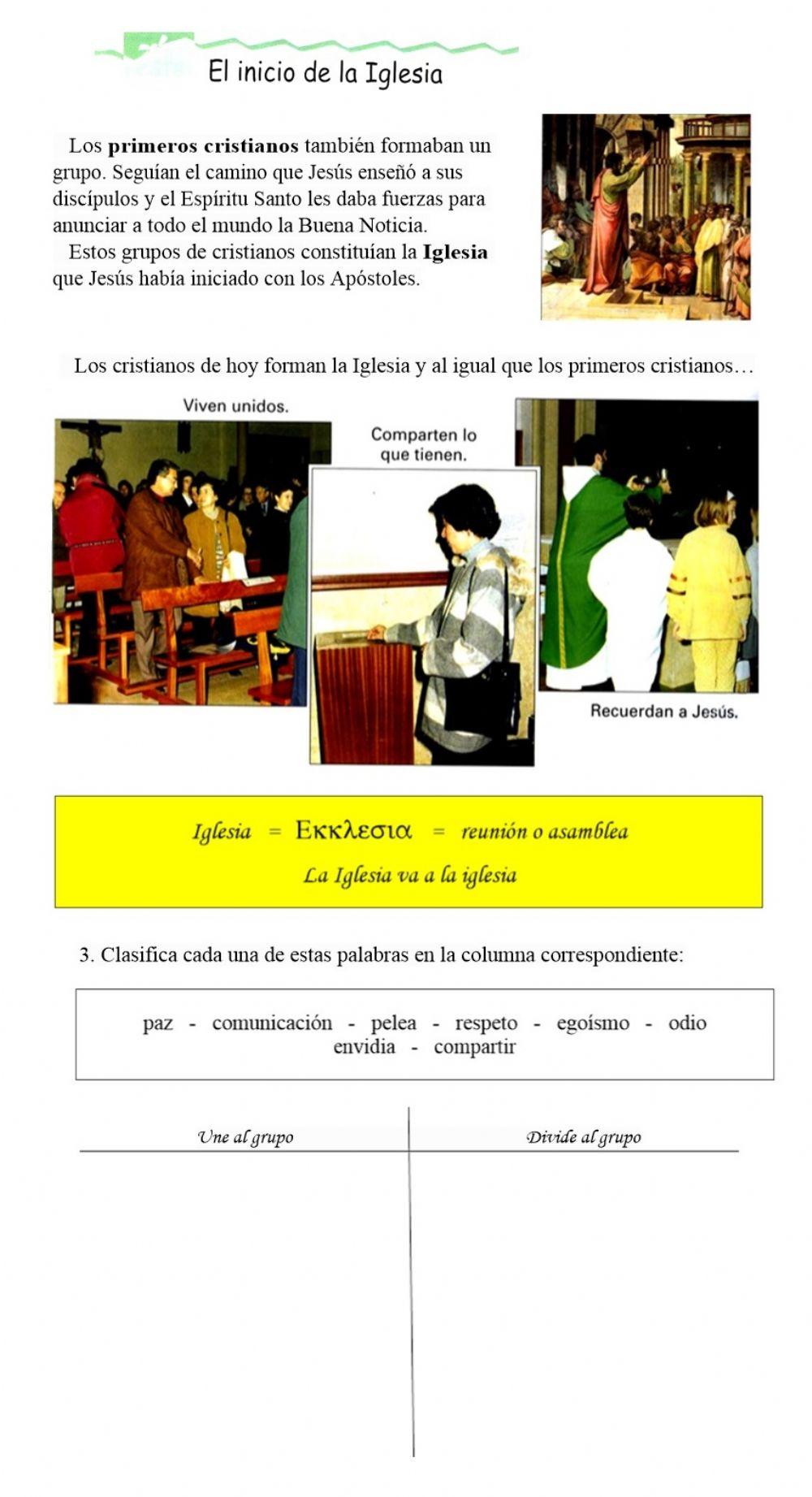 Inicio de la Iglesia