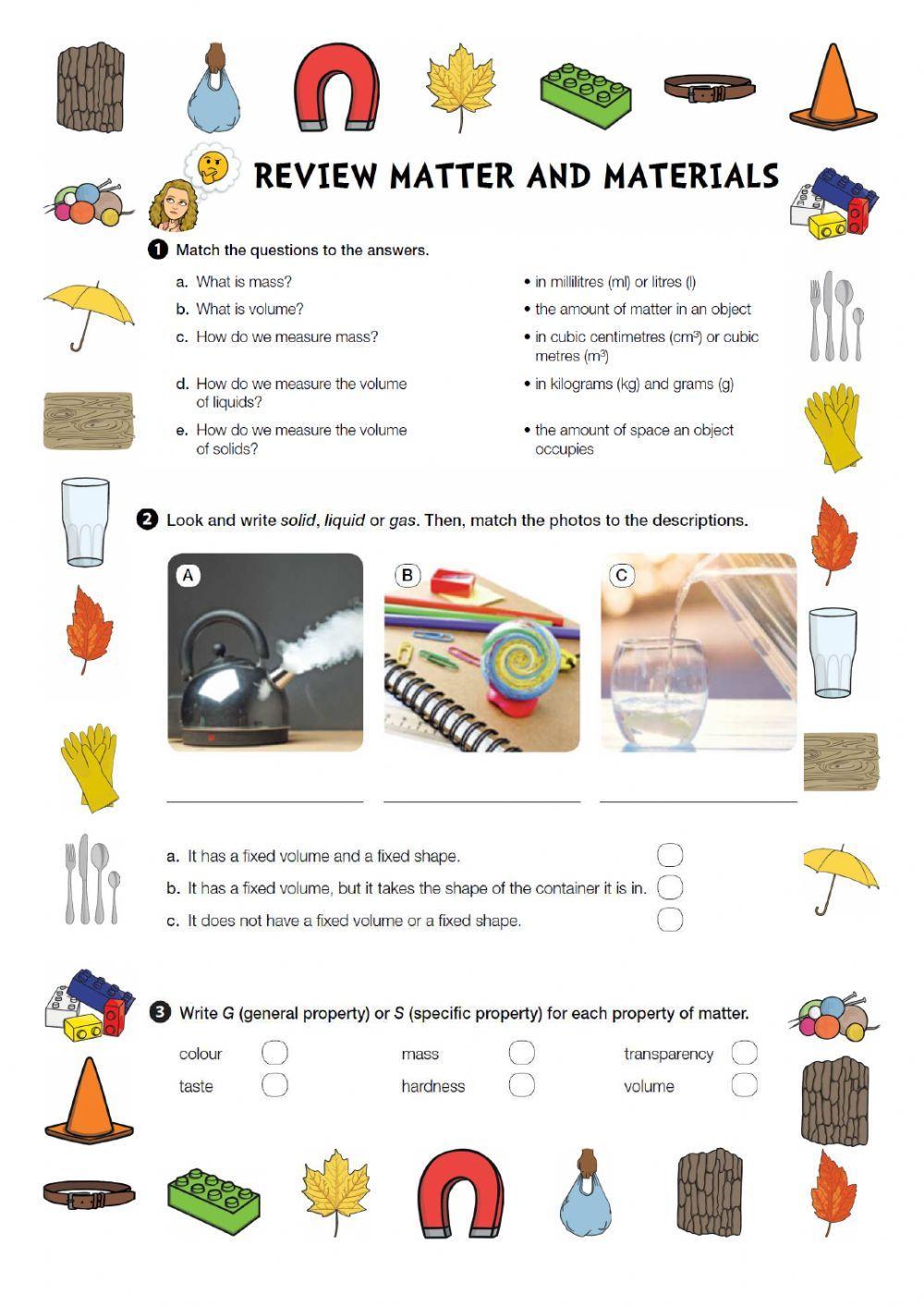 Review Matter and Materials