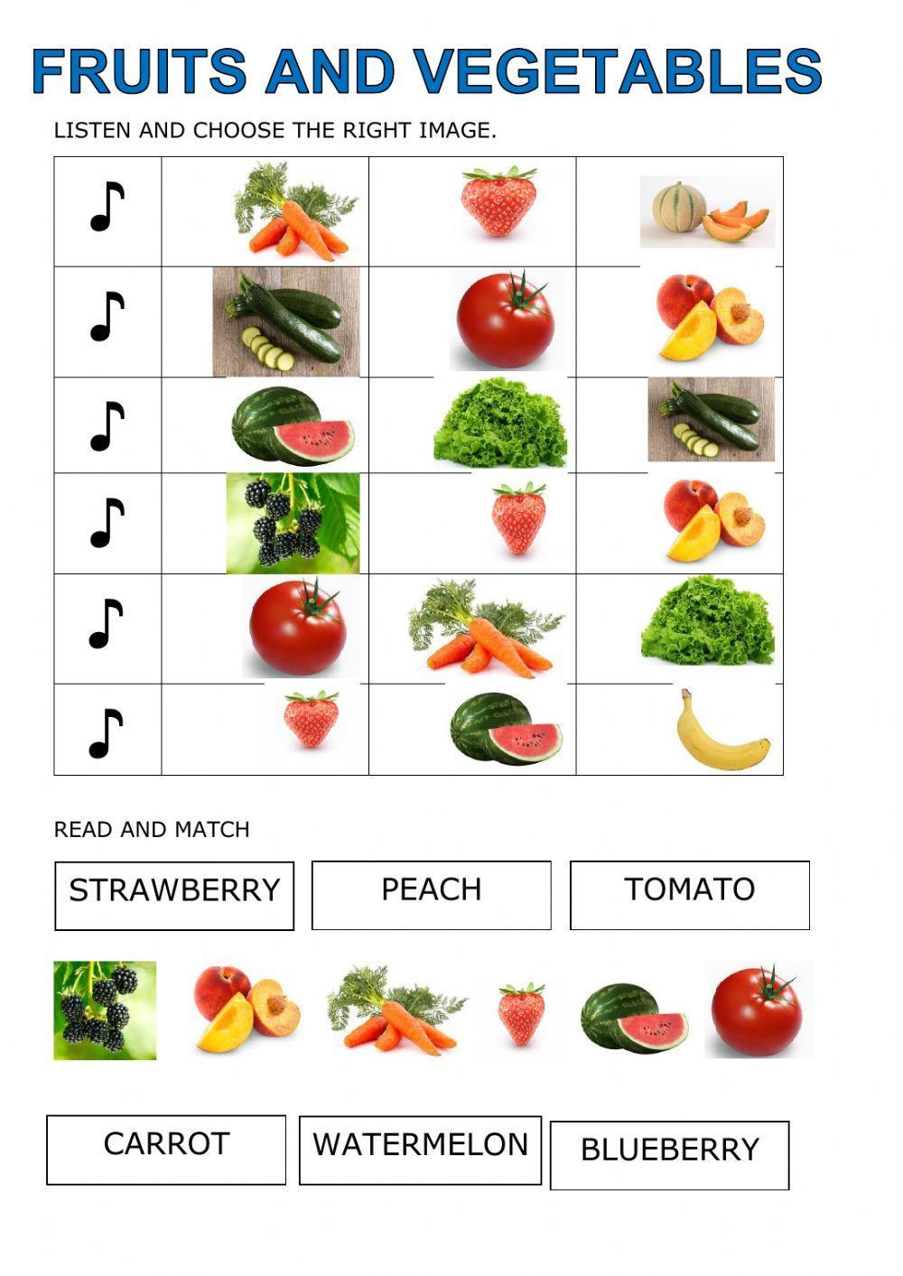 Fruits and vegetables easy