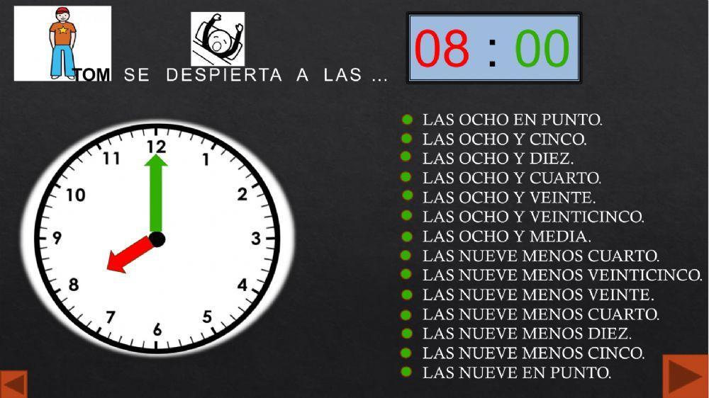 Aprender la hora