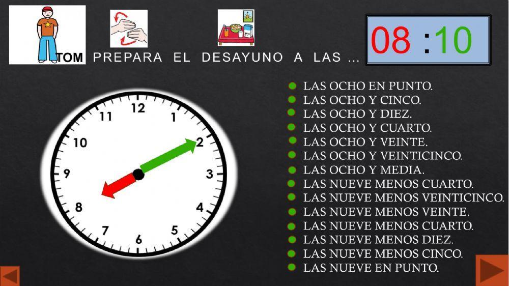 Aprender la hora
