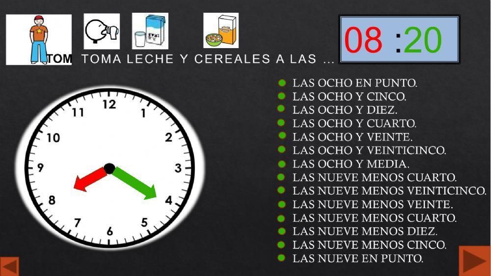 Aprender la hora