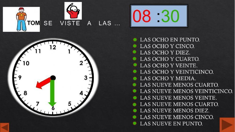 Aprender la hora