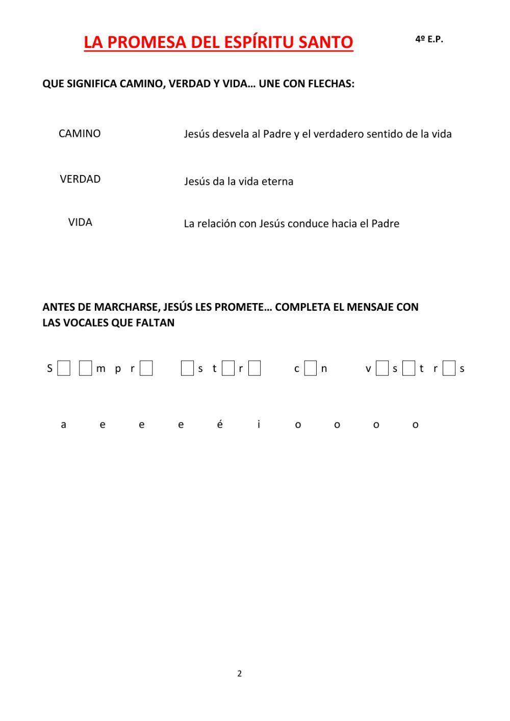 La promesa del espíritu