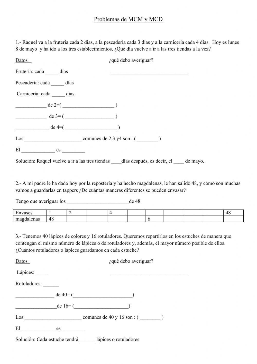 Problemas de divisibilidad