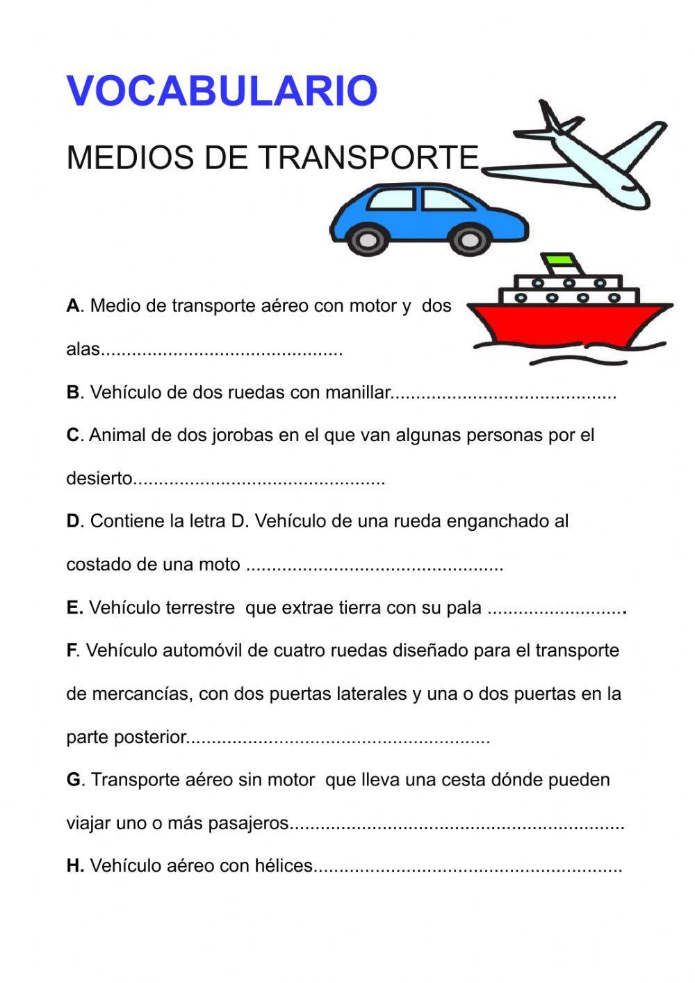 Medios de transporte
