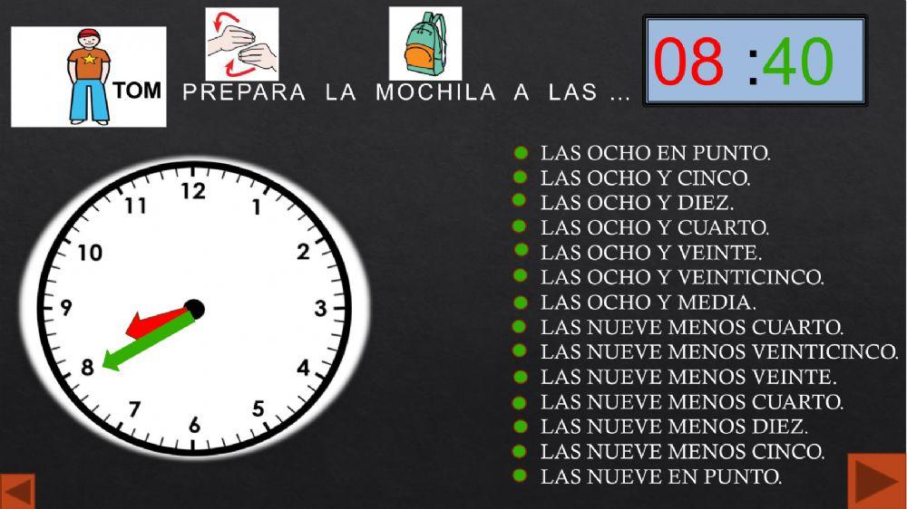 Aprendo las horas 2
