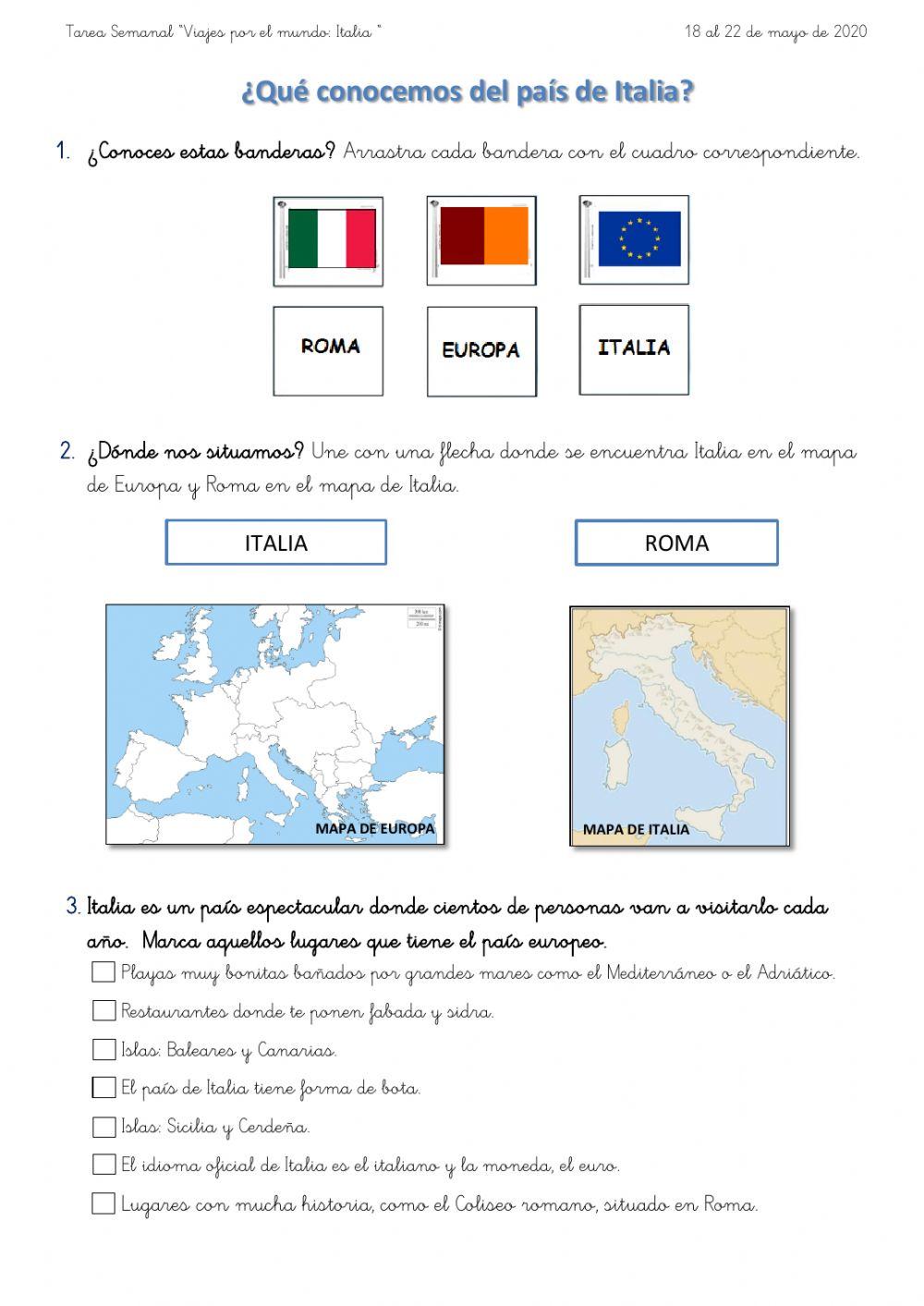 ¿Qué conocemos sobre Italia?