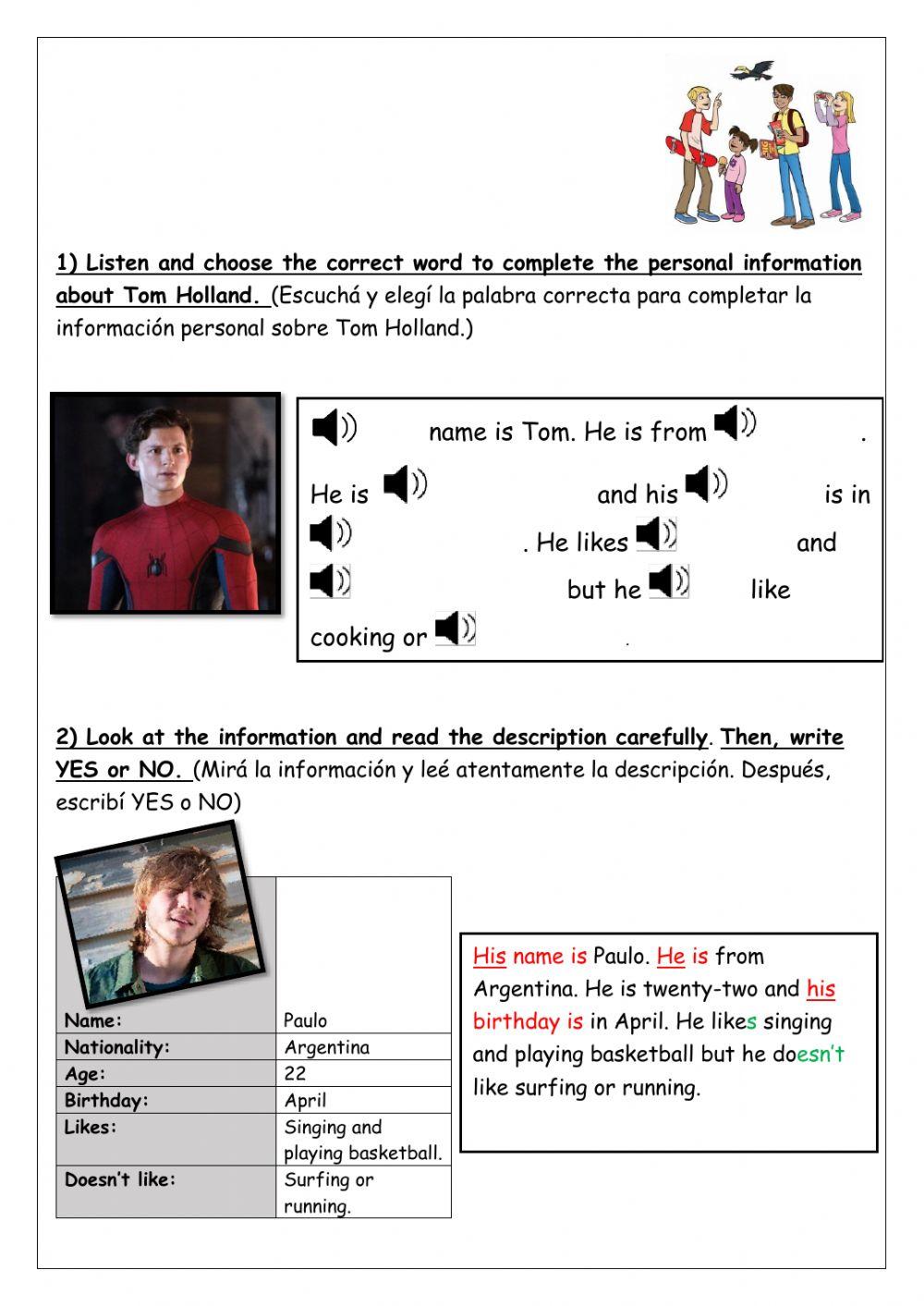 Extra 4th form -Personal Information