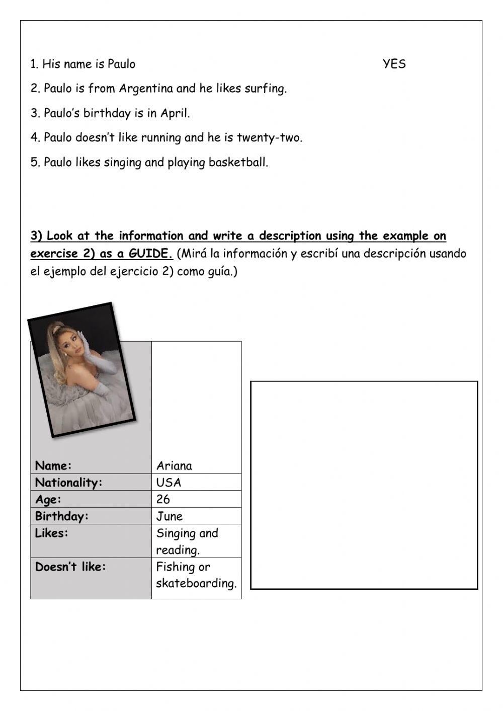 Extra 4th form -Personal Information