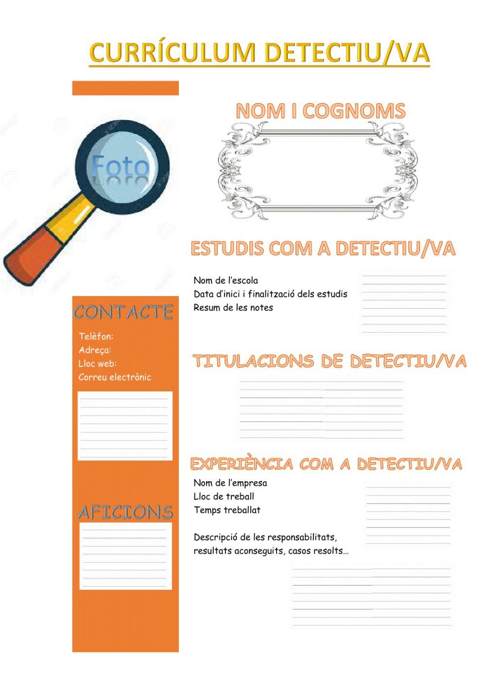 Currículum detectiu