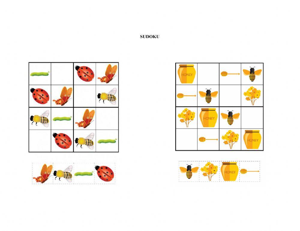 Sudoku interactive worksheet for prescolar Live Worksheets Sudoku interactive worksheet for prescolar Live Worksheets