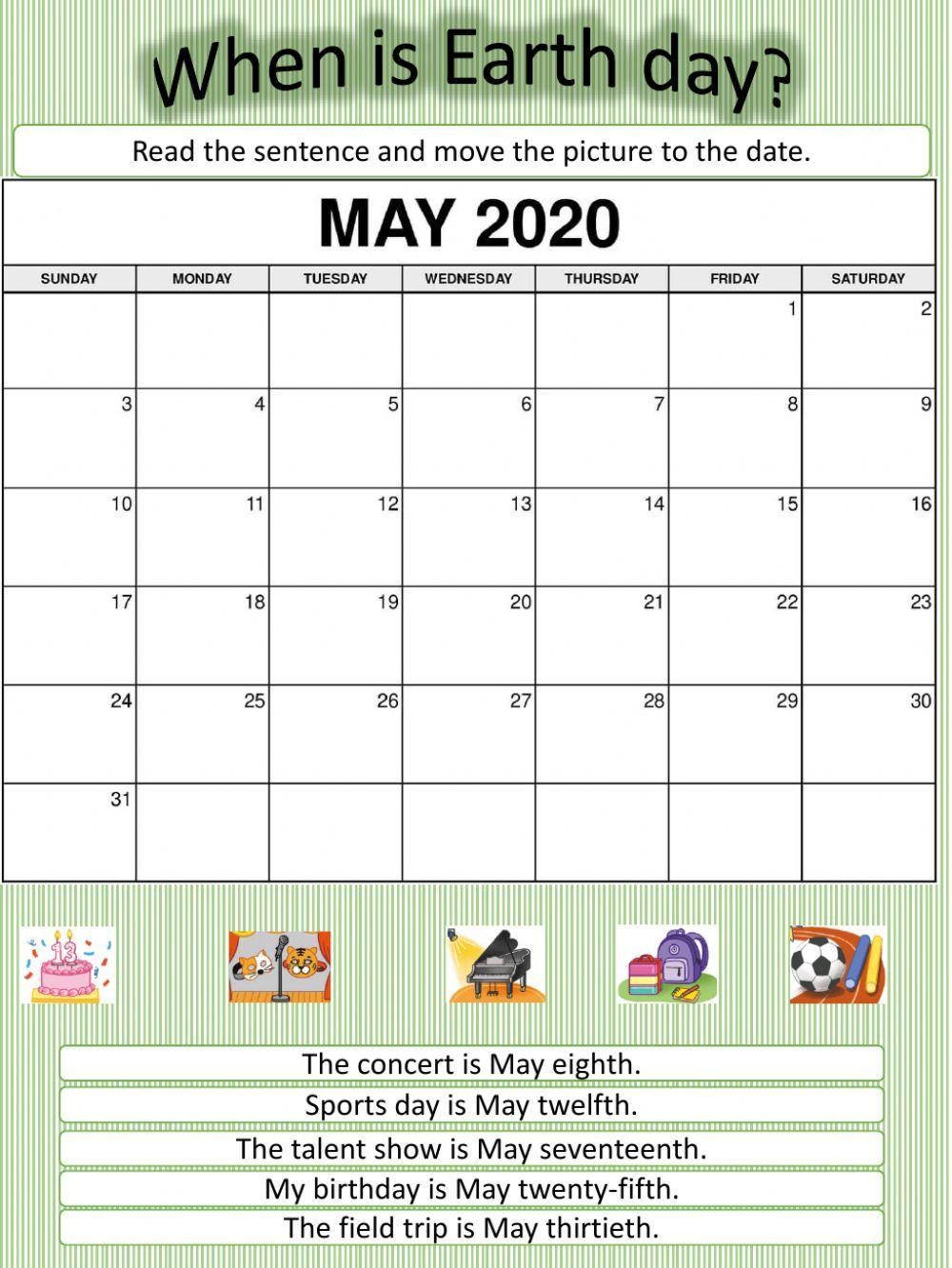 When is Earth Day? Calendar