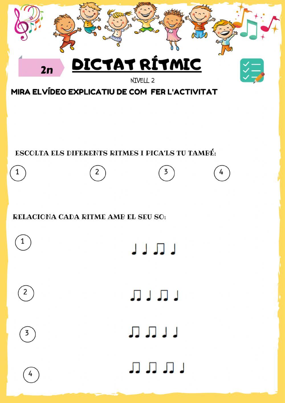 dictat  rítmic  2n nivell 2