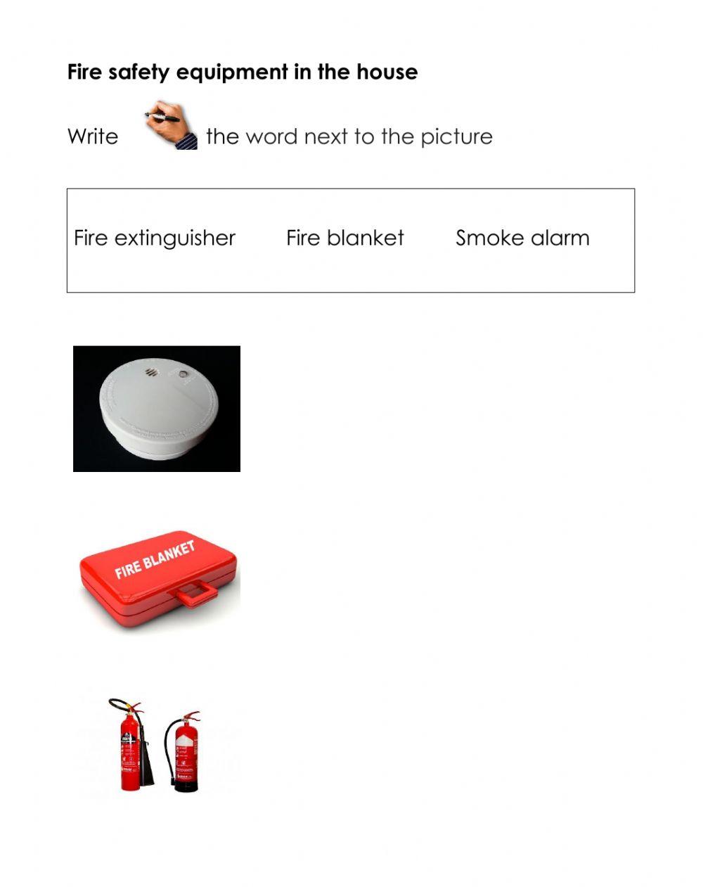 Fire safety equipment in the house Fire safety equipment in the house