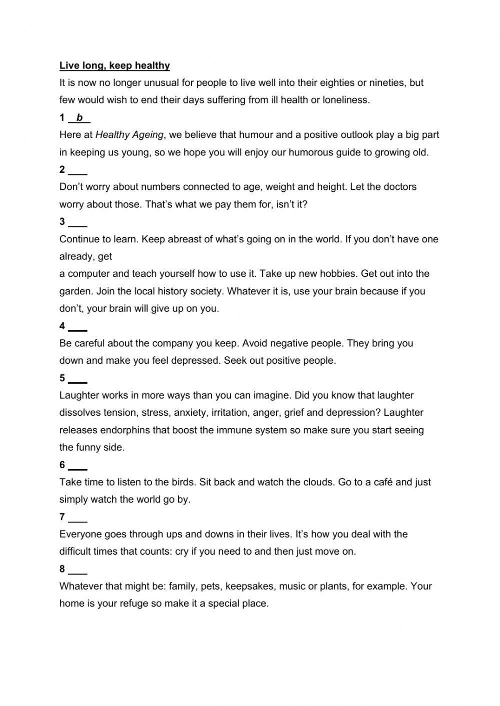 TEST UNIT 9 - speakout upper intermediate