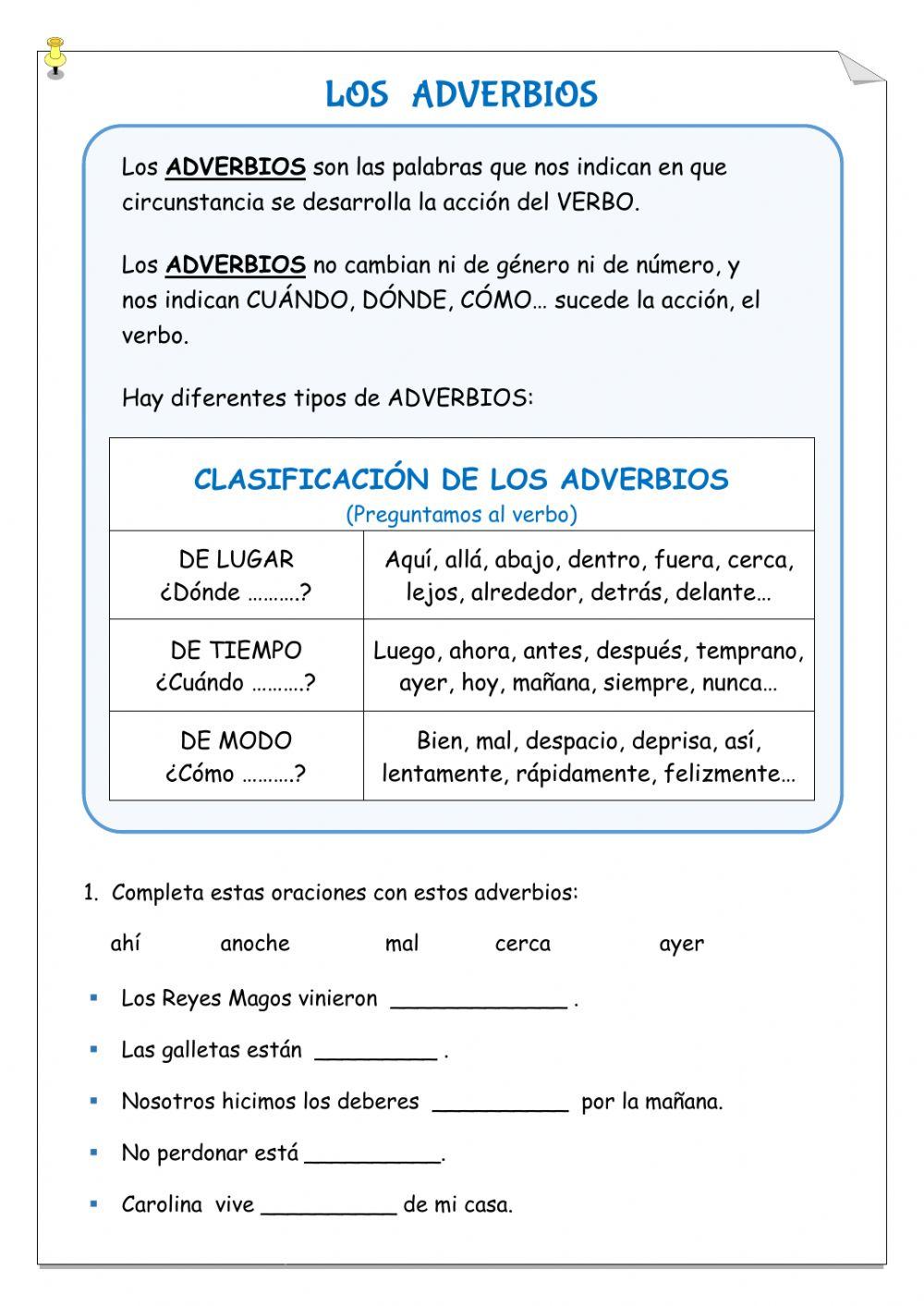 Adverbios 1-4º