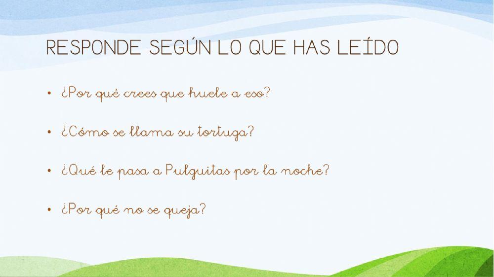 Comprensión lectora: MI CASA