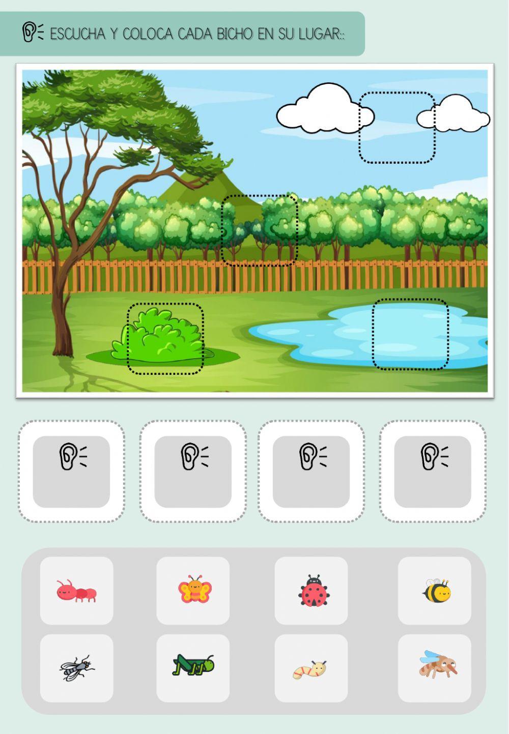 LOCALIZA EL BICHO - PON EL BICHO (con audio)