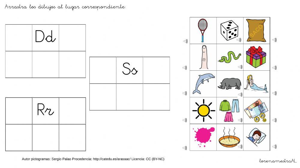 Conciencia fonológica D,S,R