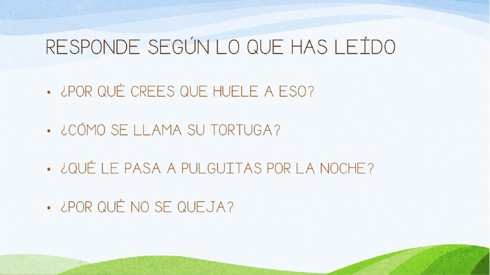 Comprensión lectora: MI CASA