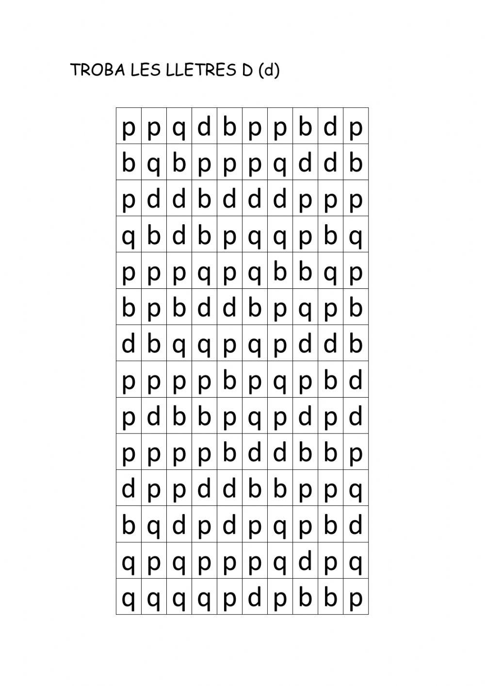 Discriminació VISUAL bdpq