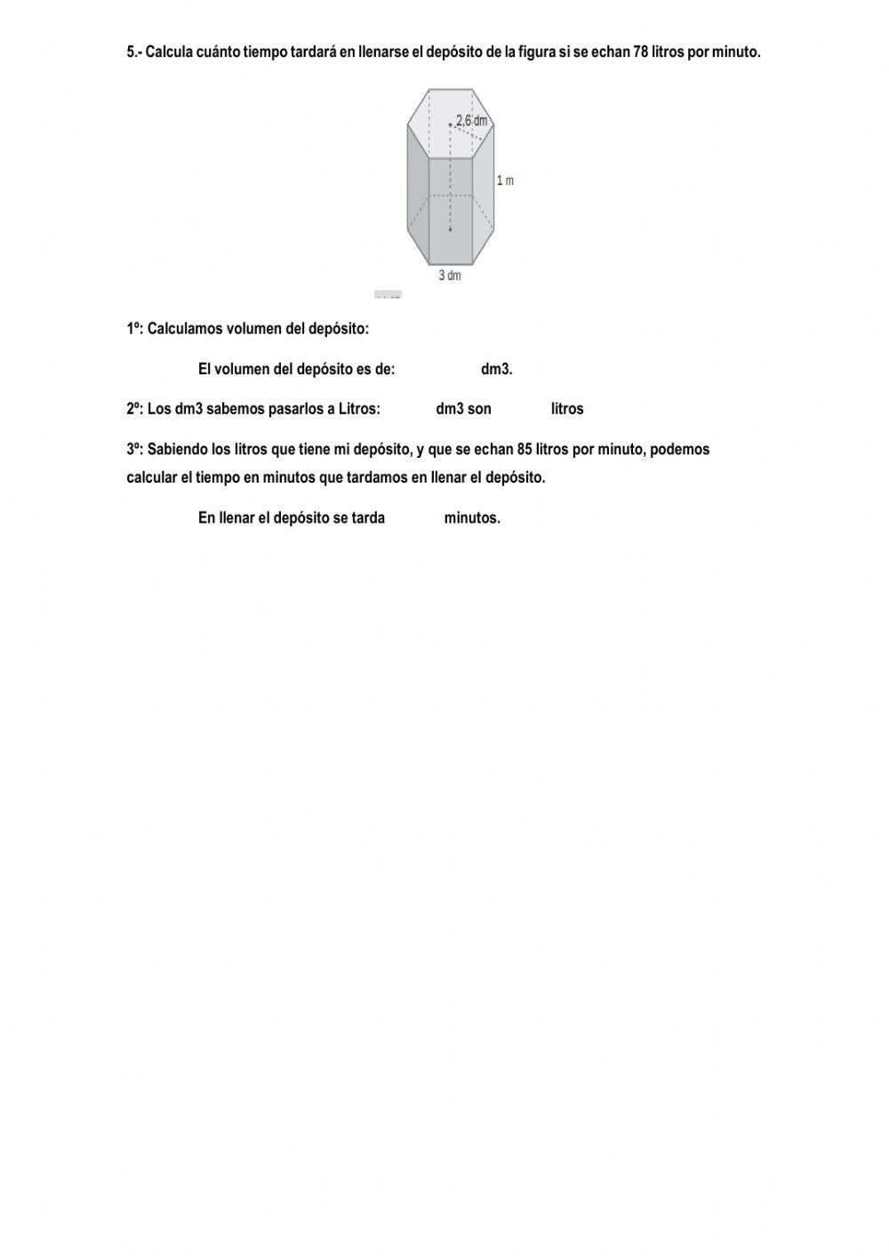 Prismas y pirámides - volúmenes y área