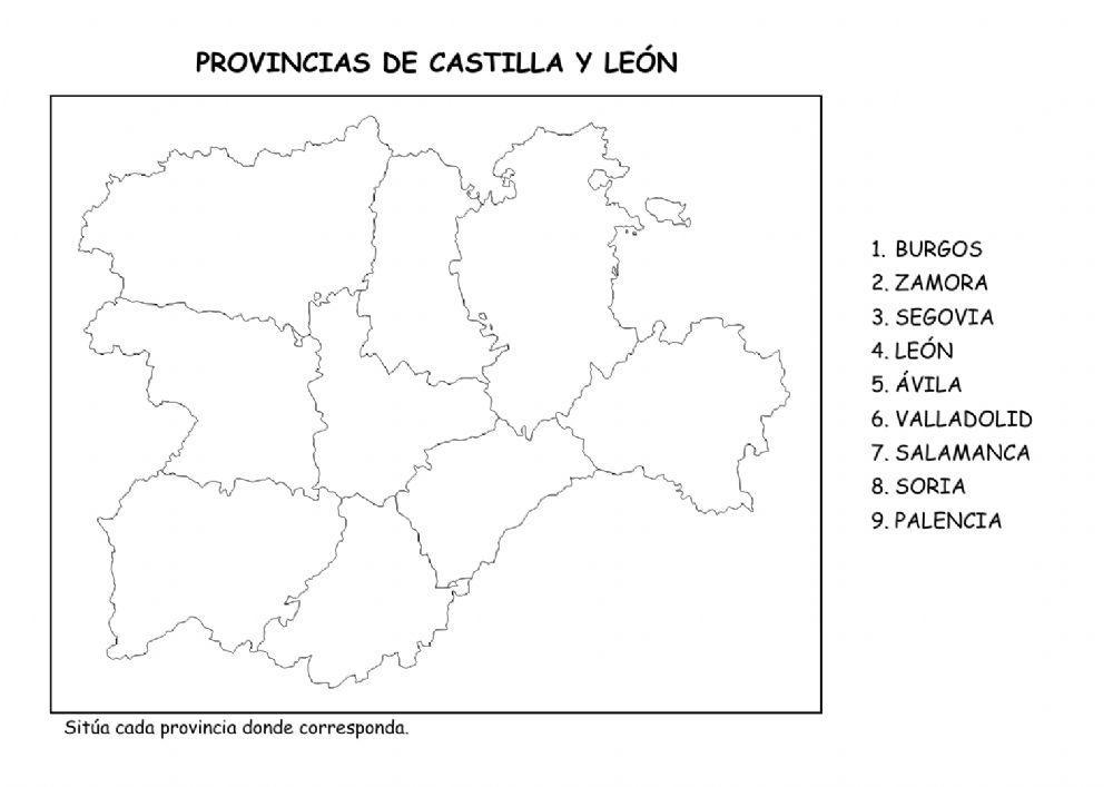 Ciencias Sociales - CCAA de España y provincias de CyL