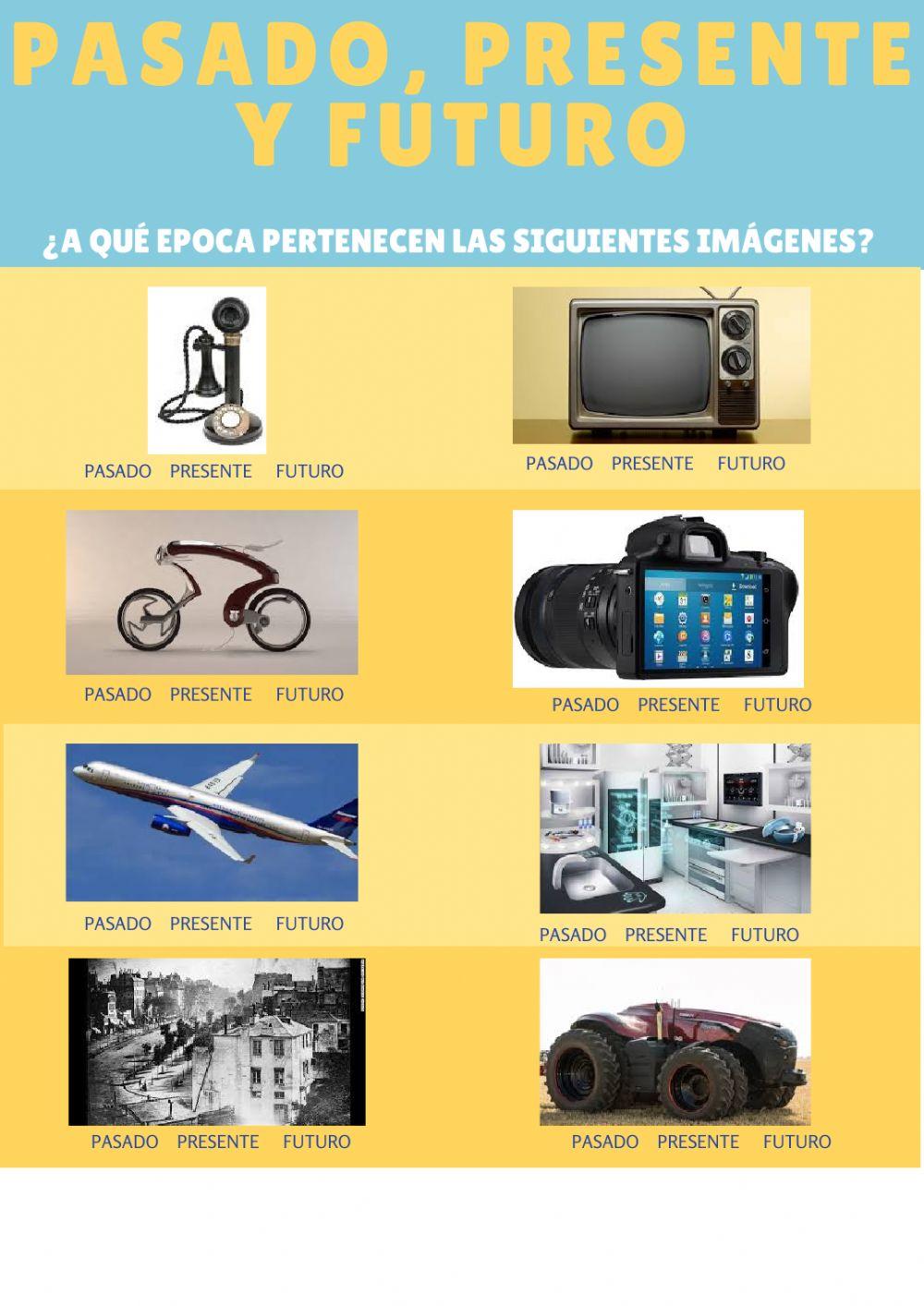 Pasado, presente y futuro worksheet | Live Worksheets