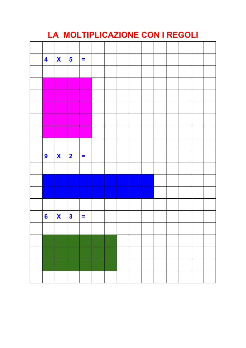 Moltiplicazioni con i regoli